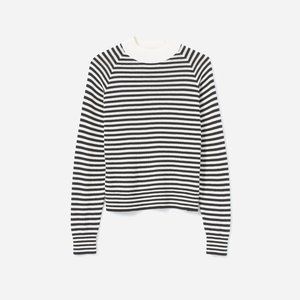 Everlane Cotton Mockneck Crop Sweater